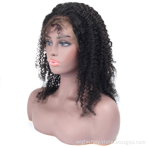 4*4 Lace Front Afro Human Hair Wig,Wig With Human Hair For Black Women,Remy Brazilian Short Lace Front Human Hair Wig
